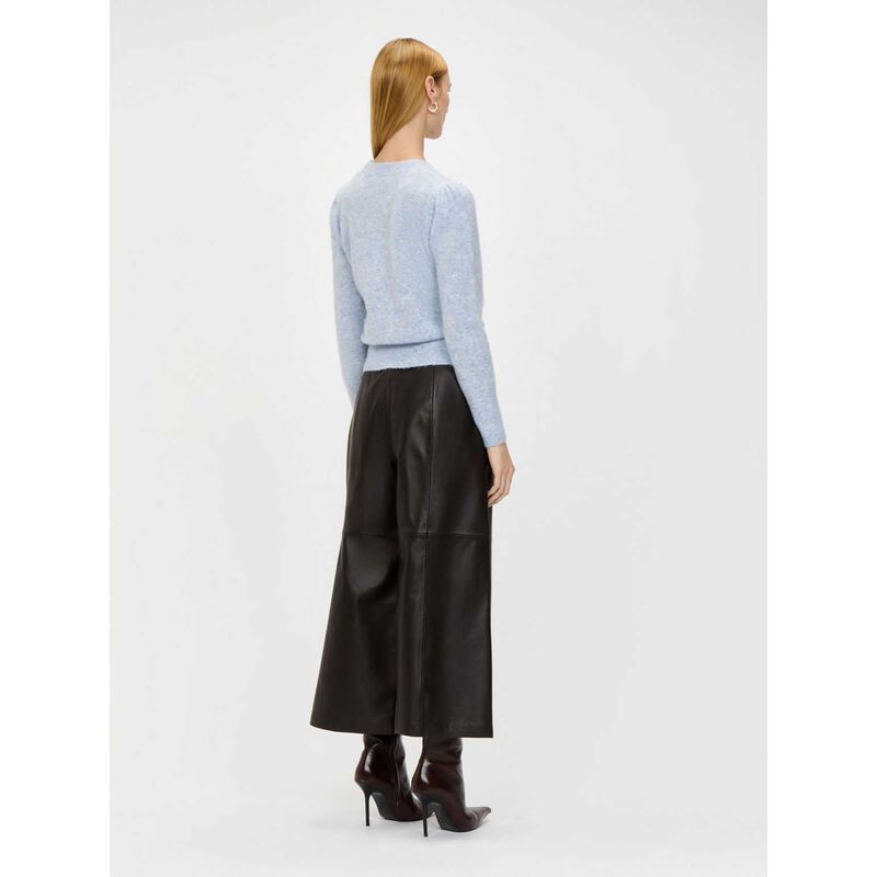 Veronika Maine Fuzzy Puff Sleeve Sweater image number 1